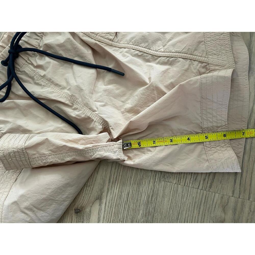 Free People Tan Drawstring Cargo Shorts with Black Accent - Picture 3 of 7